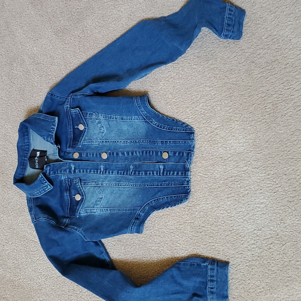 Maison stretch denim jacket small PLEASE READ BELOW